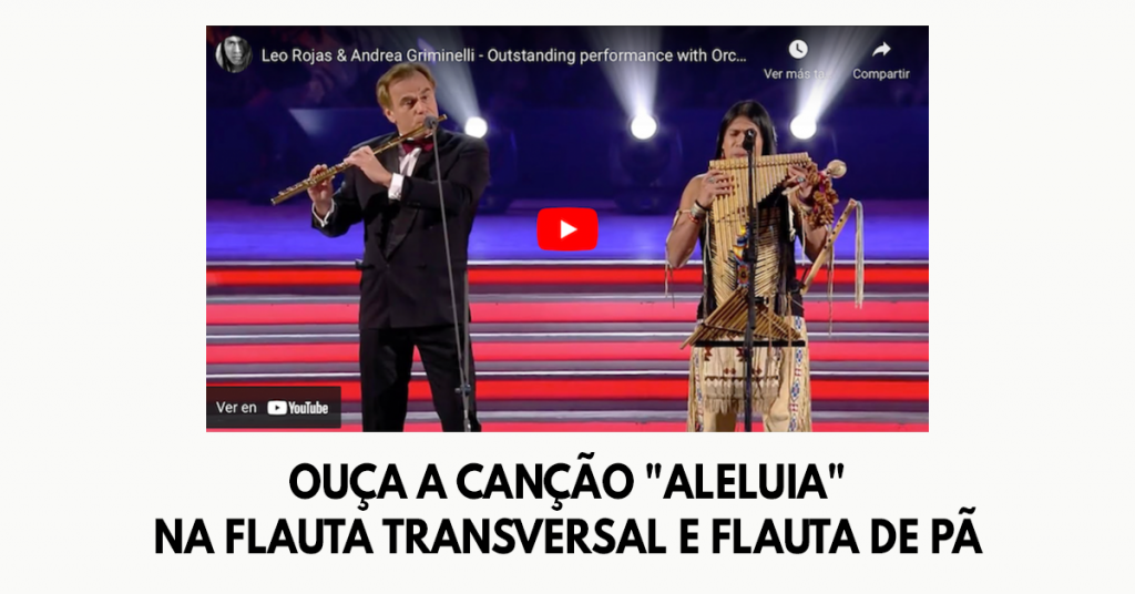 Ouça a canção Aleluia na flauta transversal e flauta de pã