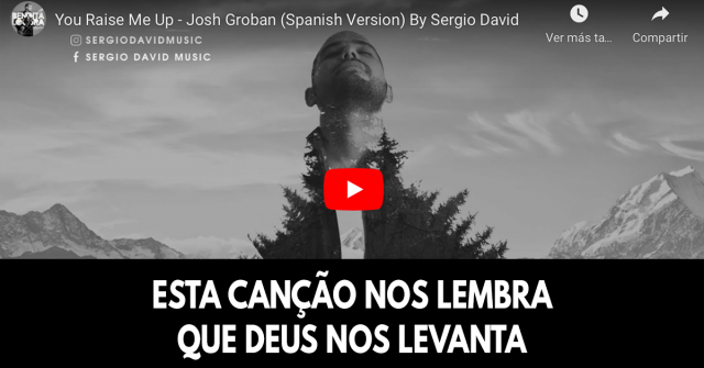 Esta canção nos lembra que Deus nos levanta