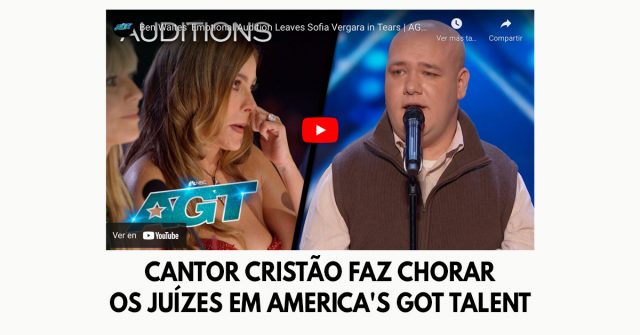 Cantor cristão faz chorar os juízes em America's Got Talent