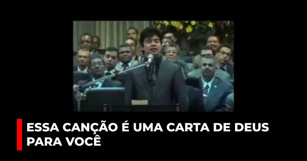 Essa canção é uma carta de Deus para você