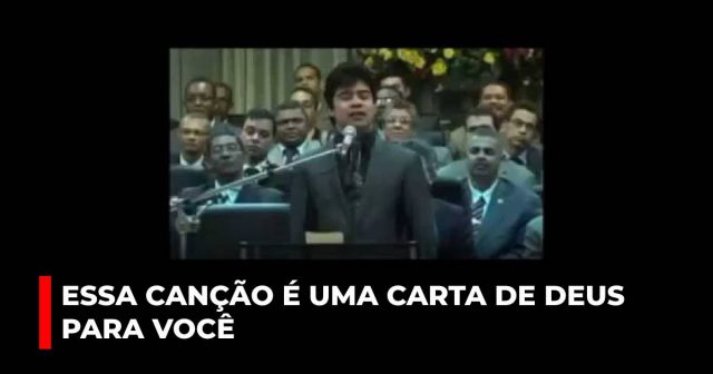 Essa canção é uma carta de Deus para você
